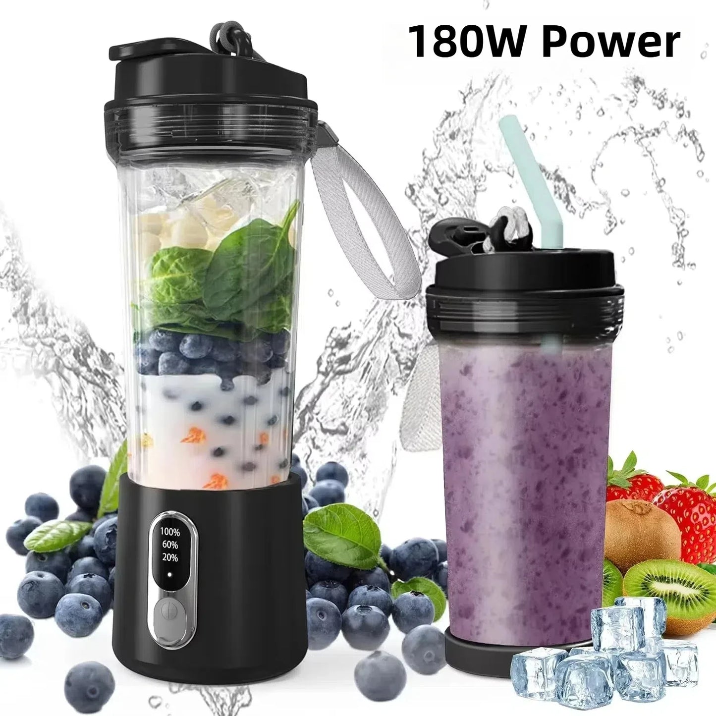 Blender Portable Rechargeable – Smoothies Partout, Tout le Temps